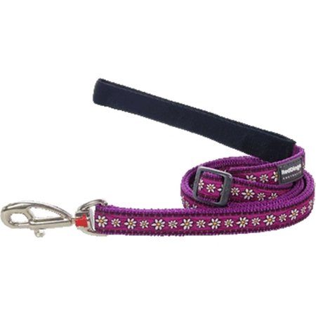 RED DINGO Dog Lead Design Daisy Chain Purple, Medium RE437193